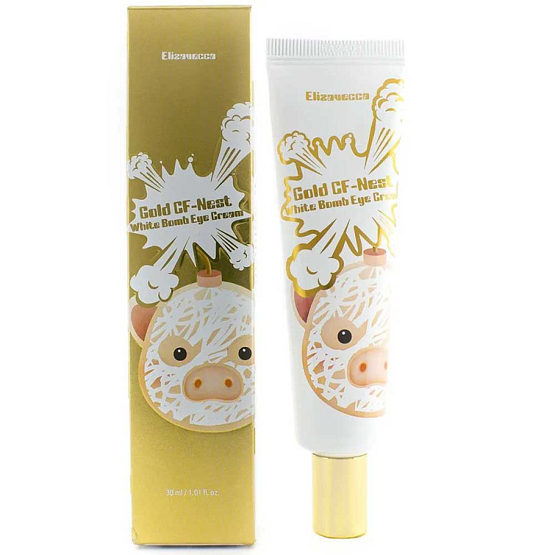 Крем за очи с екстракт от лястовиче гнездо Elizavecca Gold Cf Nest White Bomb Eye Cream 30ml