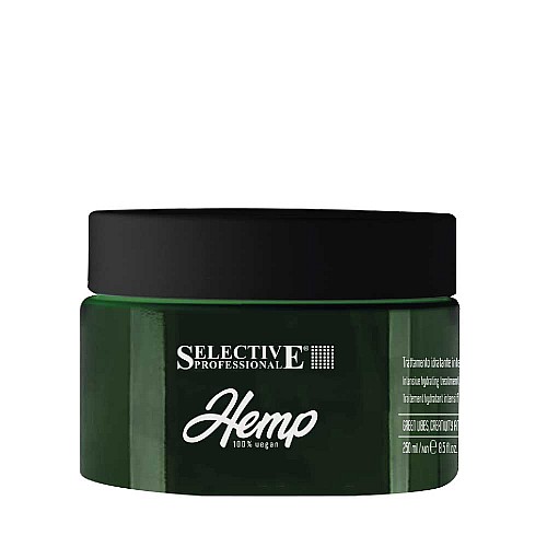 Интензивна хидратираща маска за суха и изтощена коса с конопено семе Selective Hemp 250ml