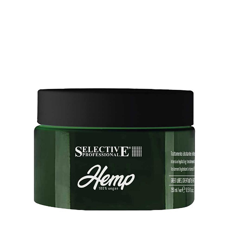 Интензивна хидратираща маска за суха и изтощена коса с конопено семе Selective Hemp 250ml