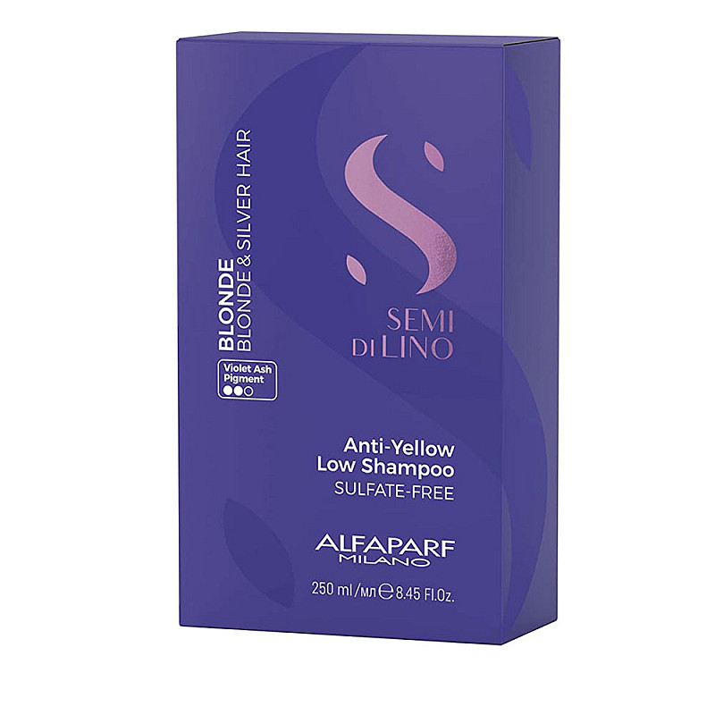 Матиращ шампоан против жълти оттенъци Alfaparf Blonde Anti-Yellow Low Shampoo 250ml