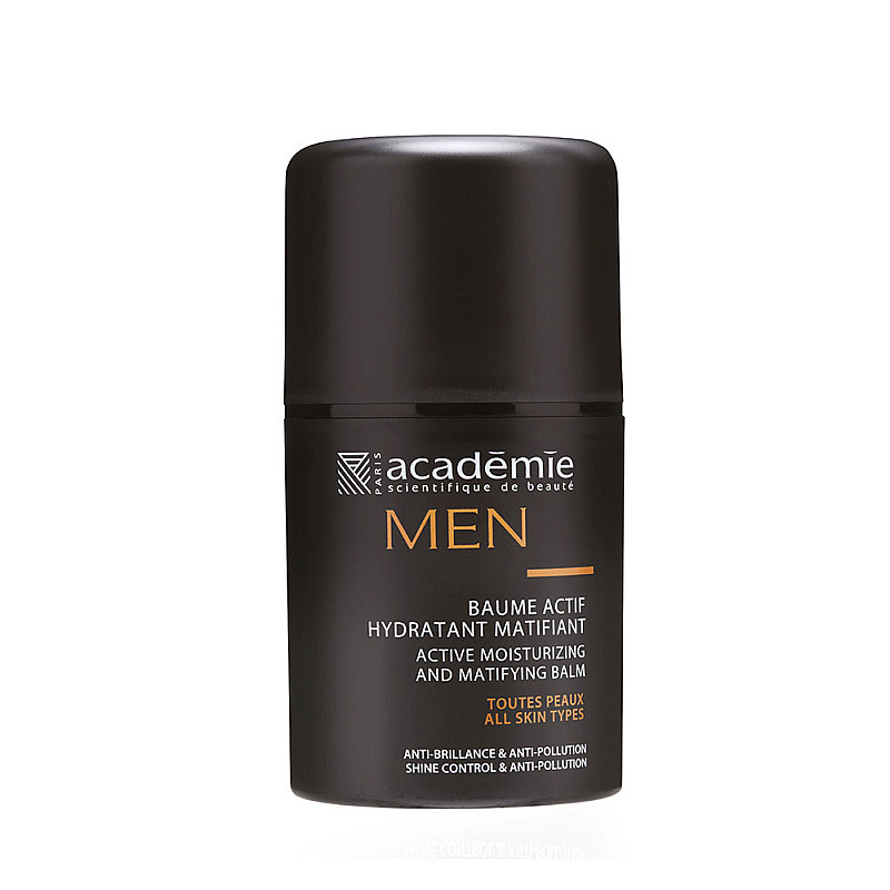 Хидратант за лице с матов ефект за мъже Academie Men Active Moisturizing And Matifying Balm 50ml