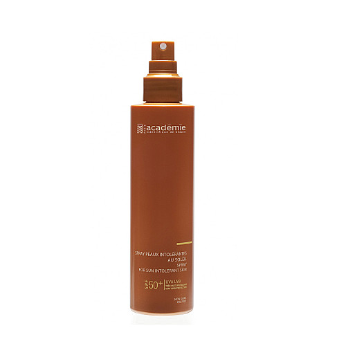 Душ гел - Соларен спрей за чувствителна и реактивна на слънце кожа SPF 50+ / Academie Bronzecran 150 мл