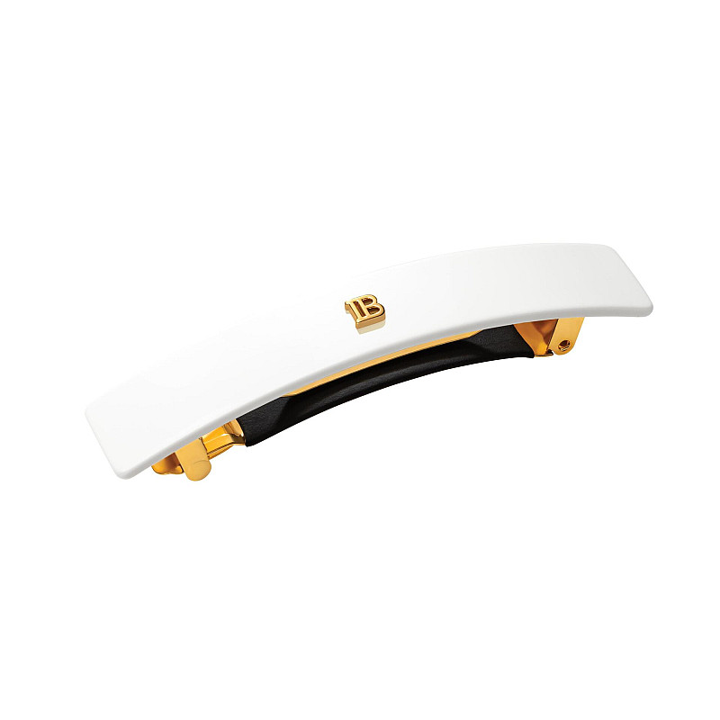 Бяла Шнола за коса Balmain Barrette pour Cheveux Medium White