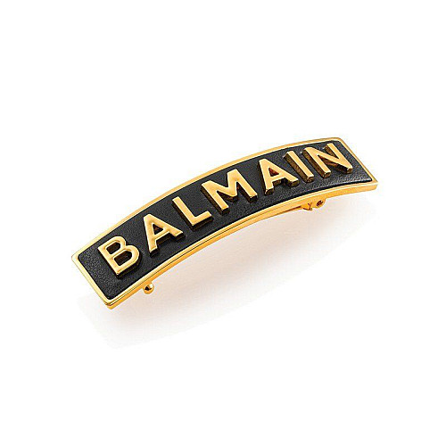 Лимитирана златна фиба Balmain Limited Edition Barrette Pour Cheveux M Gold FW20