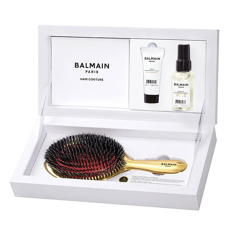 Премиум комплект със златна четка Balmain Golden Spa Brush