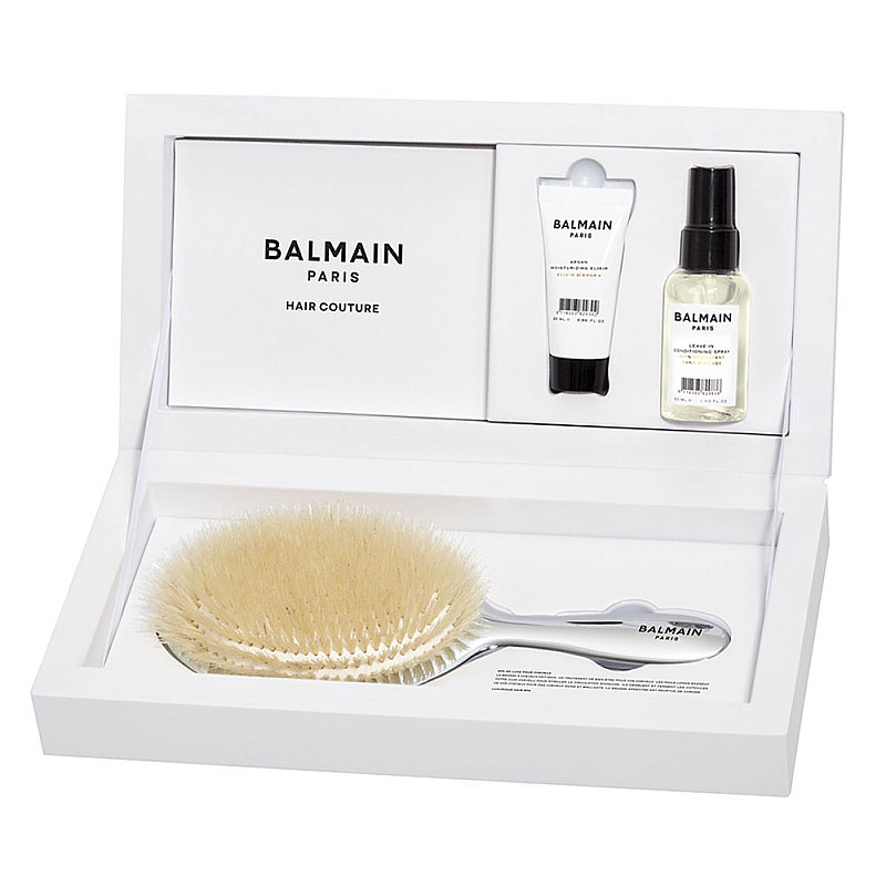 Премиум комплект със сребърна четка Balmain Silver Spa Brush