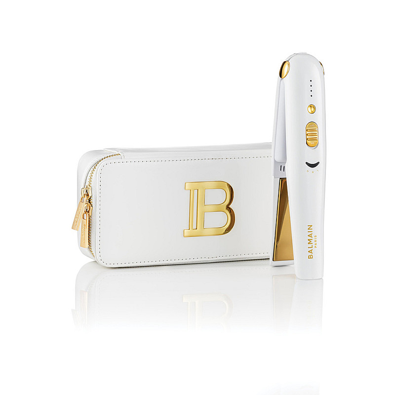 Лимитирана бяла безжична преса за коса Balmain Limited Edition Cordless Straightener