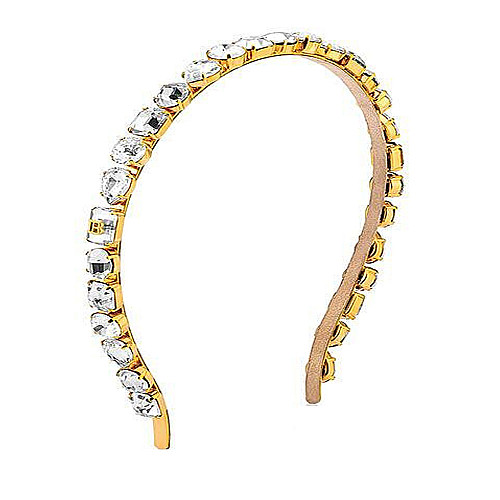 Диадема с камъни сваровски Balmain Eclat Headband Small Silver/Gold 