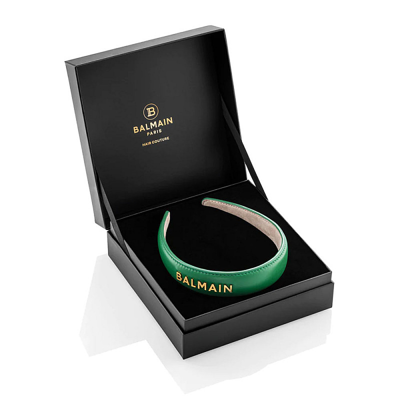 Лимитирана зелена диадема Balmain Limited Edition Headband Green