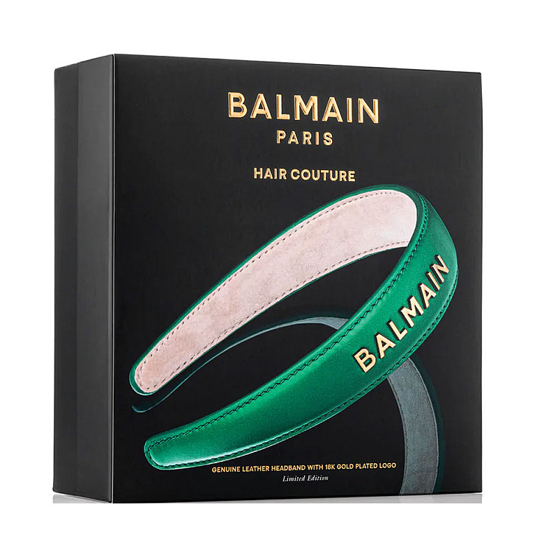 Лимитирана зелена диадема Balmain Limited Edition Headband Green