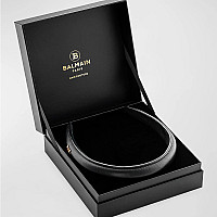 Черна диадема Balmain Puffed Headband With Gold Plated Logo