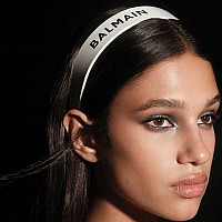 Лимитирана диадема Balmain Le Legacy Cellulose Acetate Headband White