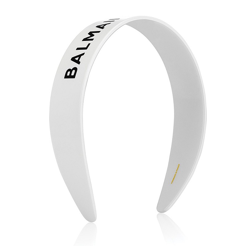 Лимитирана диадема Balmain Le Legacy Cellulose Acetate Headband White