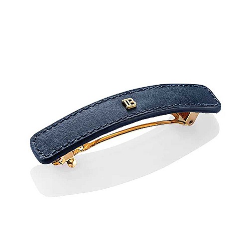 Кожена лимитирана барета Balmain Leather Barrette Cosmic Sapphire