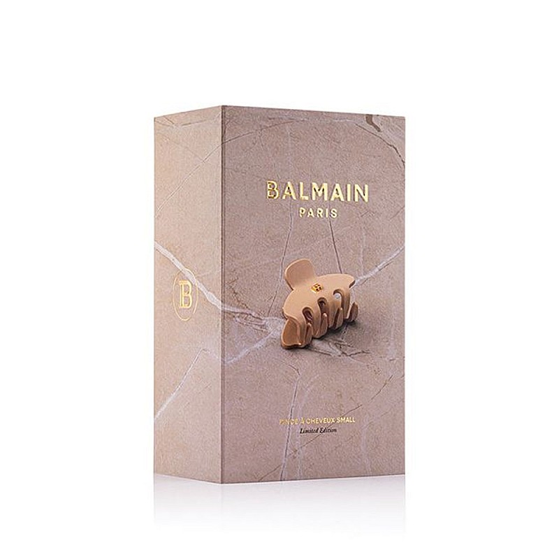 Малка щипка за коса Balmain Pince à Cheveux Small Beige