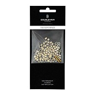 Капси за коса със силикон светло кафяви Double Hair L&V 100бр