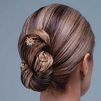 Комплект златни фиби за коса Balmain Pin Set Gold Limited Edition
