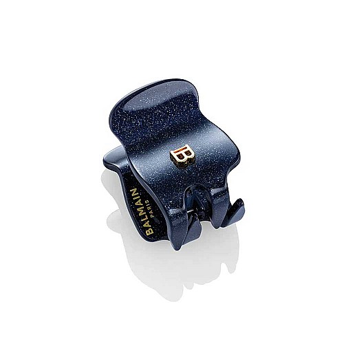 Малка щипка за коса Balmain Acetate Pince a Cheveux Extra Small Cosmic Sapphir