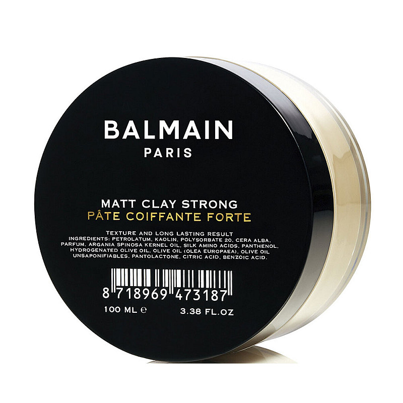 Матираща вакса за коса със силна фиксация Balmain Matt Clay Strong 100ml