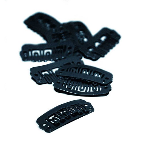 Клипси за треси черни Balmain Double Hair Clips 10бр/пак