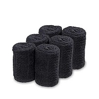 Бръснарски кърпи за лице Barburys Cotton Towels Black 6pcs