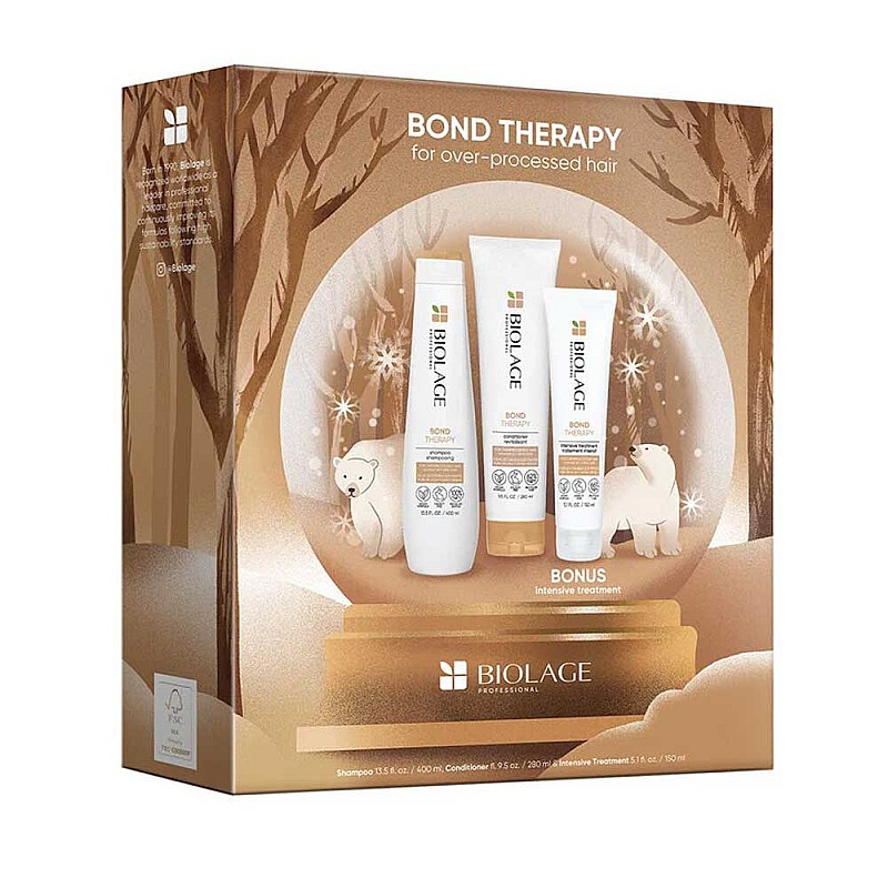 Комплект за възстановяване на много изтощена коса Biolage Bond Therapy Coffret