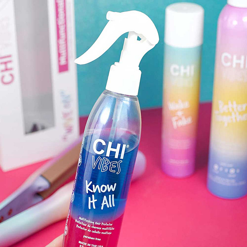 Двукомпонентен защитен спрей Chi Vibes Know It All Multitasking Hair Protector 237ml