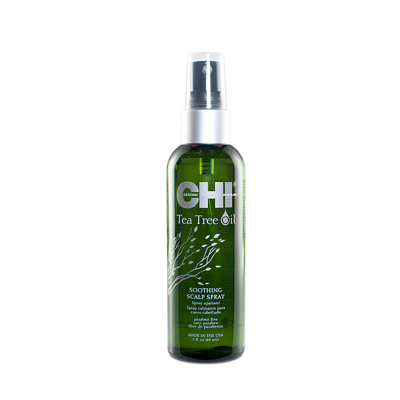 Успокояващ спрей за чувствителен скалп CHI Tea Tree Spray 89ml.