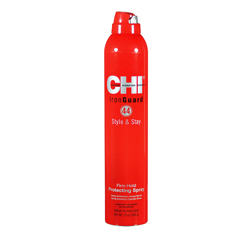 Термозащитен лак за коса със силна фиксация / CHI Iron guard style&stay 284 ml