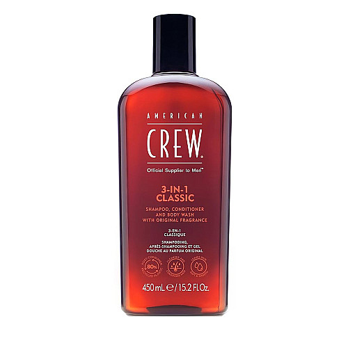 Шампоан, балсам и душ-гел American Crew 3-IN-1 450ml