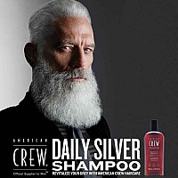 Матиращ шампоан за посивели коси American Crew Daily Silver Shampoo 250ml