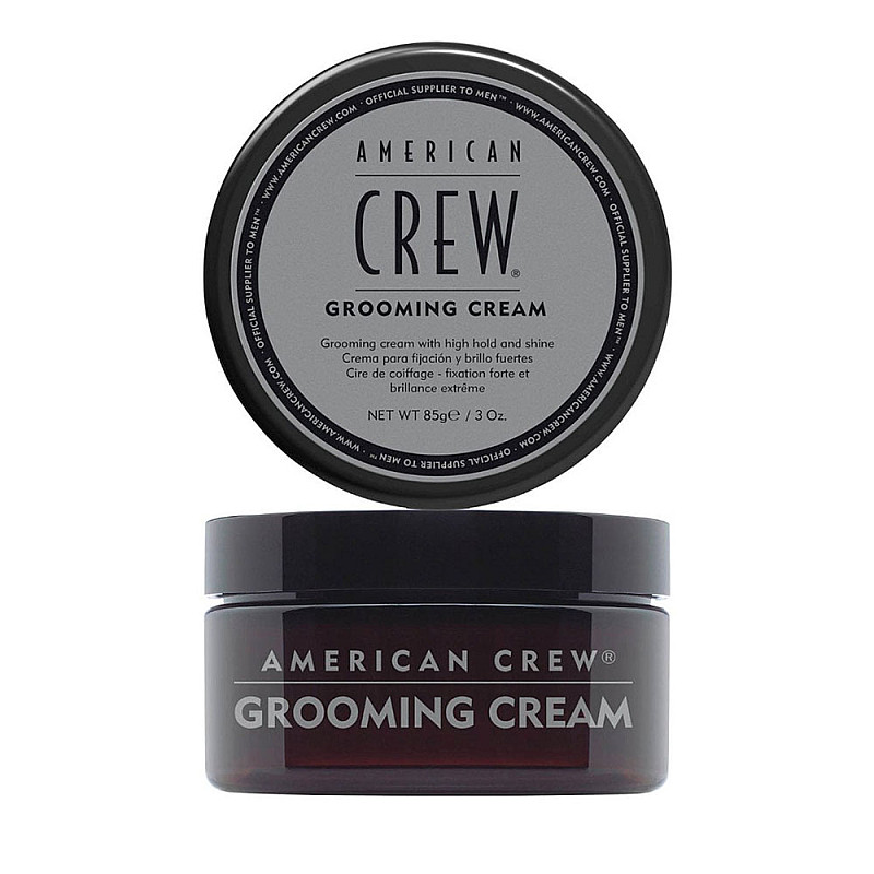 Приглаждащ крем със силна фиксация и силен блясък American Crew Grooming Cream 85g