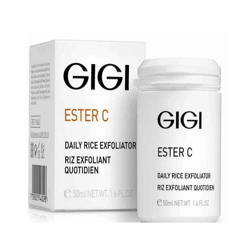 Ежедневен оризов пилинг за сияен тен Gigi Ester C Professional Rice Exfoliator 50gr