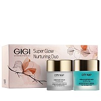 Комплект за защита на кожата Gigi City Nap Super Glow Nurturing Duo