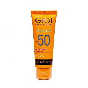 Слънцезащитен хидратиращ крем SPF50 Gigi Sun Care Daily Moist 75ml