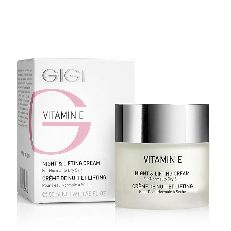 Нощен лифтинг крем за нормална към суха кожа Gigi Vitamin E Night & Lifting Cream 50ml