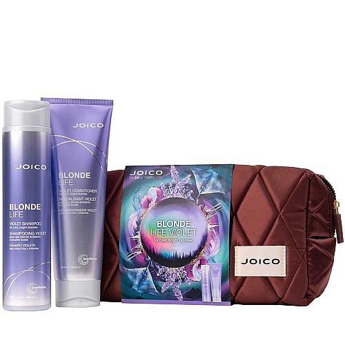 Подаръчен комплект за перфектно студено русо Joico Blonde Life Violet