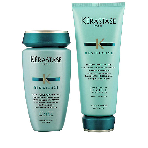 Комплект шампоан и балсам за реконструиране на косата -  Kerastase Force Resistance