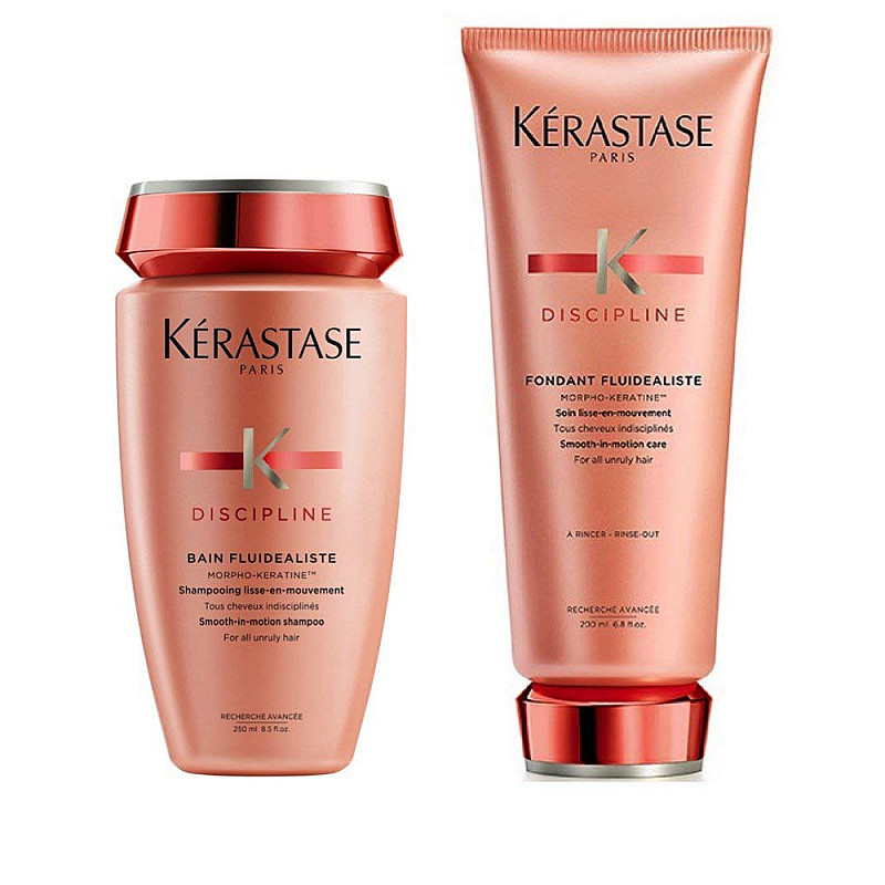 Комплект за приглаждане шампоан и балсам / Kerastase Discipline