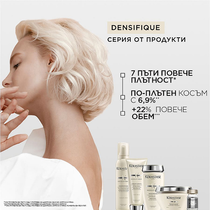 Комплект Шампоан и Ампули за уплътняване на косата Kerastase Denisifique