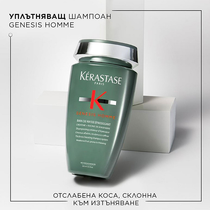 Уплътняващ шампоан за мъже Kerastase Genesis Home De Masse Epaississant Shampoo 250ml