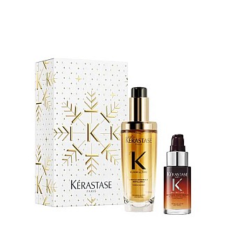 Коледен комплект за блясък и нощно подхранване Kérastase Duo Holiday