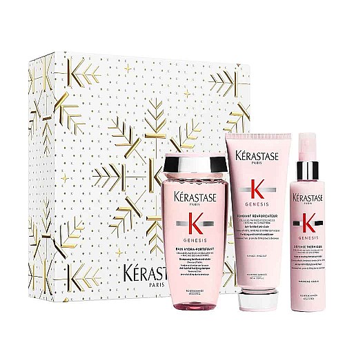 Коледен комплект против косопад и накъсване за укрепване на фина коса Kérastase Genesis Holiday