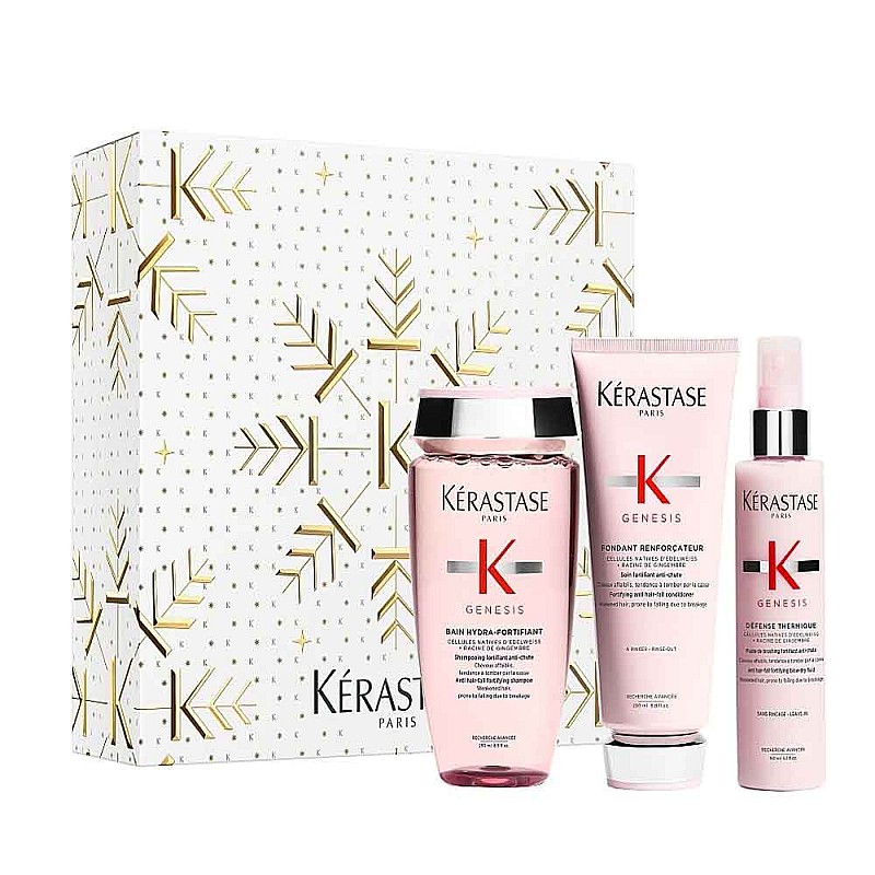 Коледен комплект против косопад и накъсване за укрепване на фина коса Kérastase Genesis Holiday