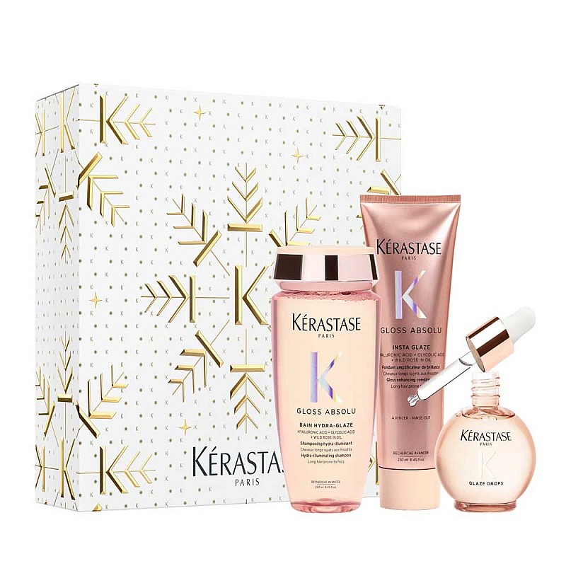 Коледен комплект за огледален блясък и гладка коса Kérastase Gloss Absolu Holiday