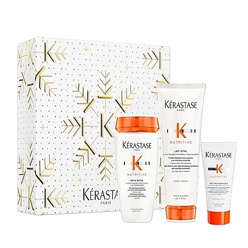 Коледен комплект за суха коса с интензивно подхранване и термозащита Kérastase Nutritive Holiday