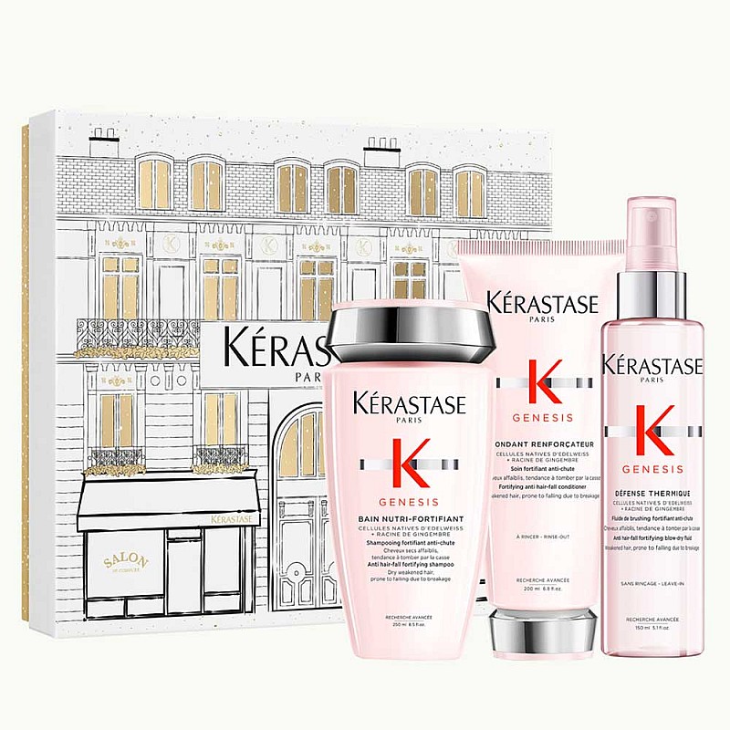 Коледен комплект против косопад и накъсване на косата Kerastase Genesis Holiday