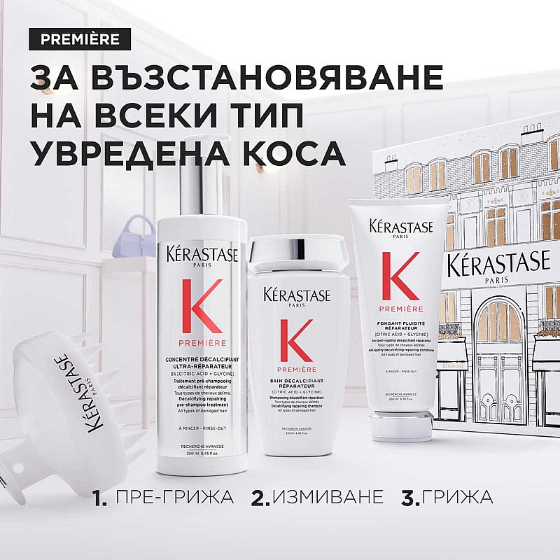 Лимитирана подаръчна кутия за увредена коса Kerastase Première Holiday