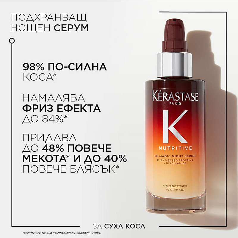 Нощен серум за подхранване 8часово действие Kerastase Nutritive 8h Magic Night Serum 90ml