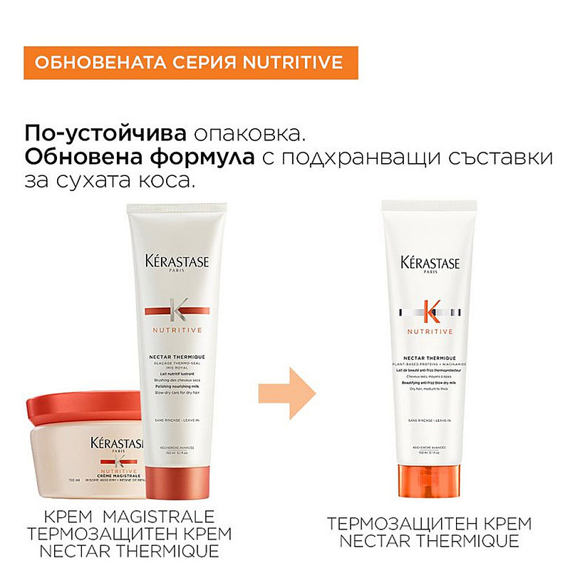 Термозащитен крем за суха коса Kerastase Nutritive Nectar Thermique 150ml